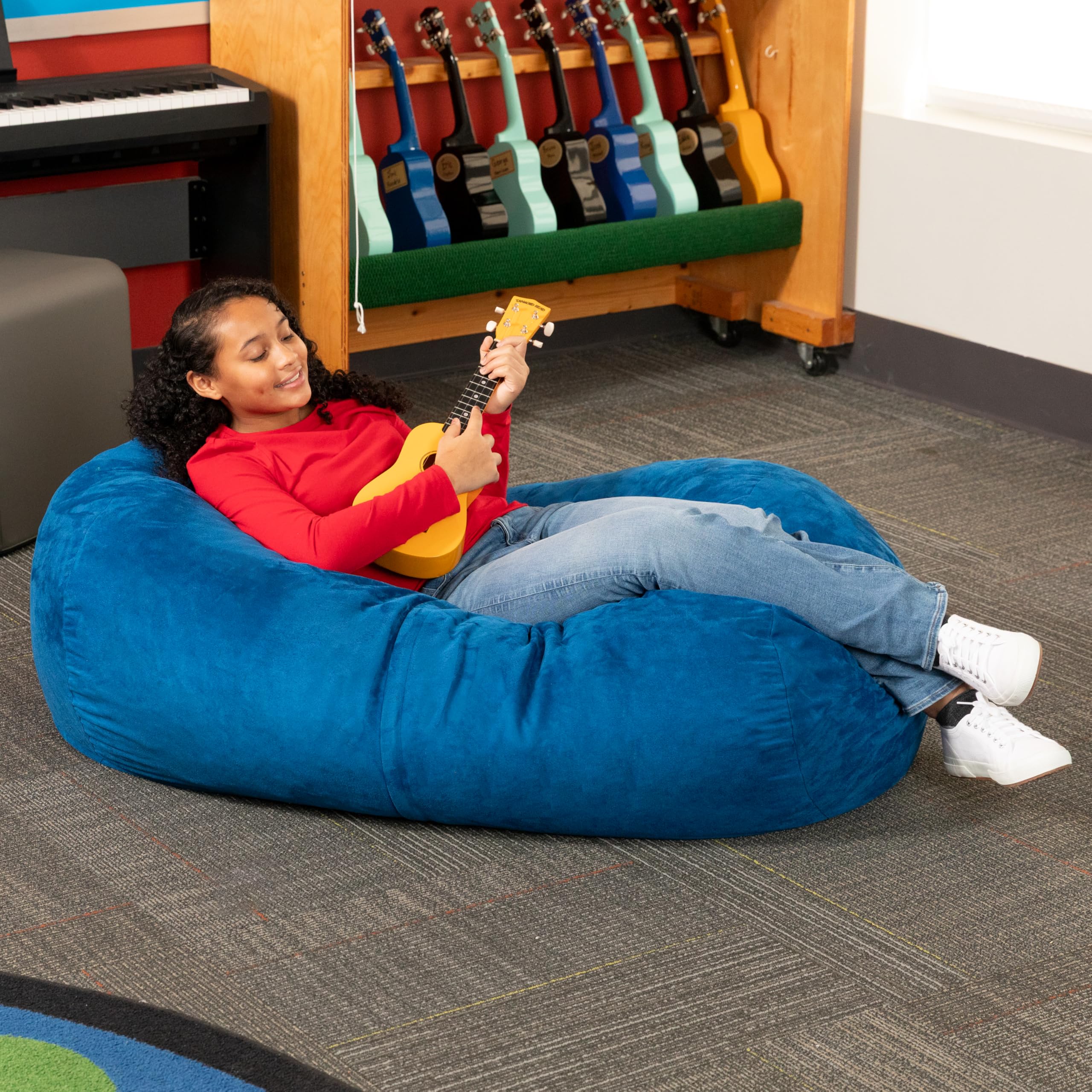 Amazon.com: Jaxx Sofa Saxx 4-Foot Bean Bag Lounger, Blueberry